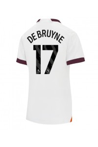 Fotbalové Dres Manchester City Kevin De Bruyne #17 Dámské Venkovní Oblečení 2023-24 Krátký Rukáv